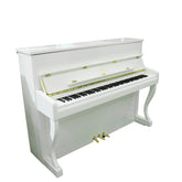 Heinrich HU‑110 Upright Piano – Polished White